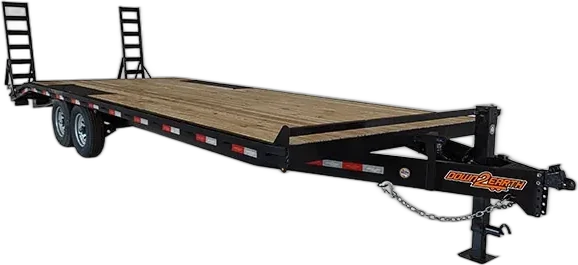 Down 2 Earth 102” X 20′ Deckover 10k GVWR equipment driveover trailers