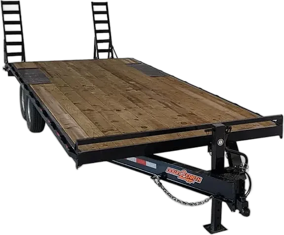 Down 2 Earth 102” X 24′ Deckover 14k GVWR equipment driveover trailers
