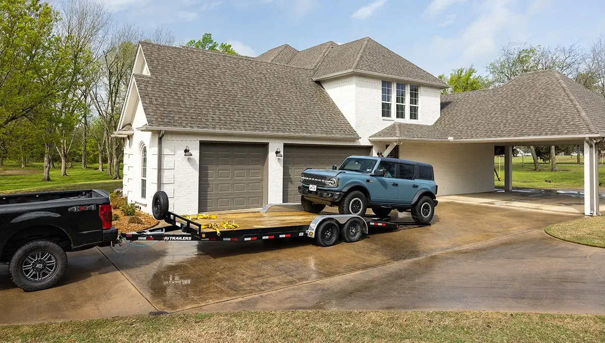 PJ 5" Channel Carhauler car haulers trailer, photo 2