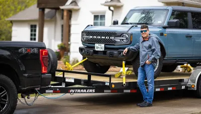 PJ 5" Channel Carhauler car haulers trailer, photo 6