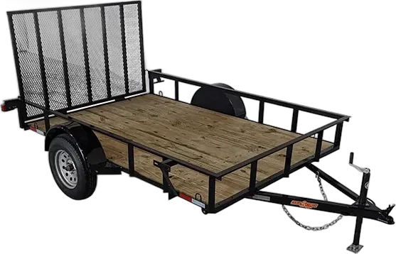Down 2 Earth 5′ X 8’ Angle Series landscape/utility tandem axle trailers