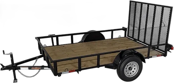 Down 2 Earth 76″ X 12’ Angle Series landscape/utility tandem axle trailers