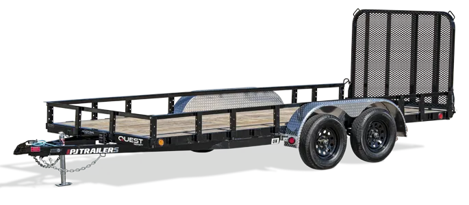 PJ 77" Tandem Axle Channel Utility utility trailers