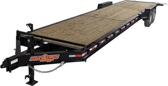Down 2 Earth 82” X 34’ Two Car Car Hauler 14K GWVR carhauler trailer