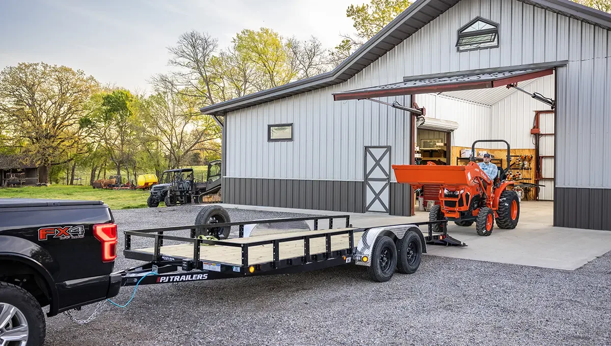PJ 83" Tandem Axle Channel Utility utility trailers, photo 2