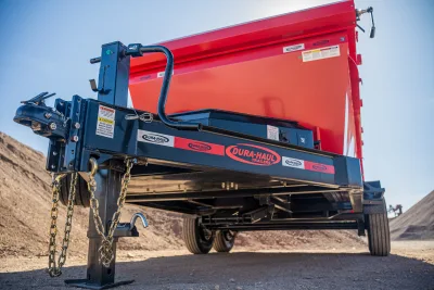 Dura-Haul RRO, RRO-Rolloff Dumpster Trailer Red Beam Detail