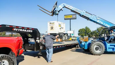PJ Low-Pro Flatdeck With Duals gooseneck deckovers trailer, photo 2