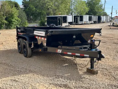 2026 PJ Trailers Dump Trailer 7x14, 15,400 lb GVWR, view 1 of 7