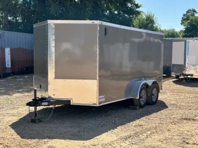 2026 Quality Cargo Enclosed Trailer 7x14, 7,000 lb GVWR, view 3 of 8
