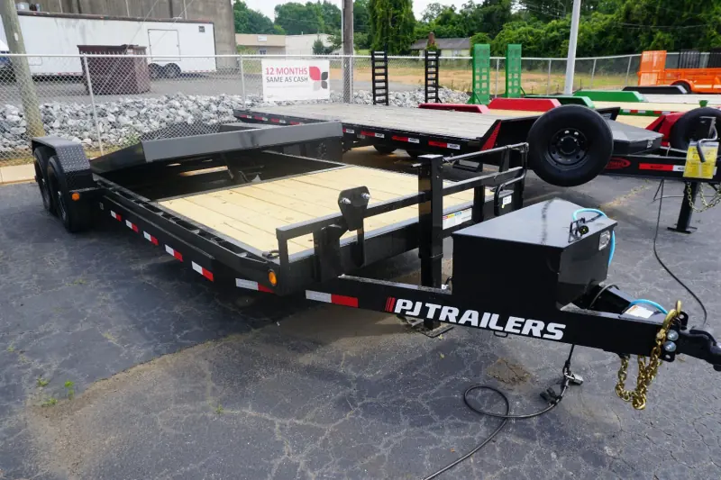 2025 PJ Trailers 7x22 TA 14k Split Tilt Equipment Trailer