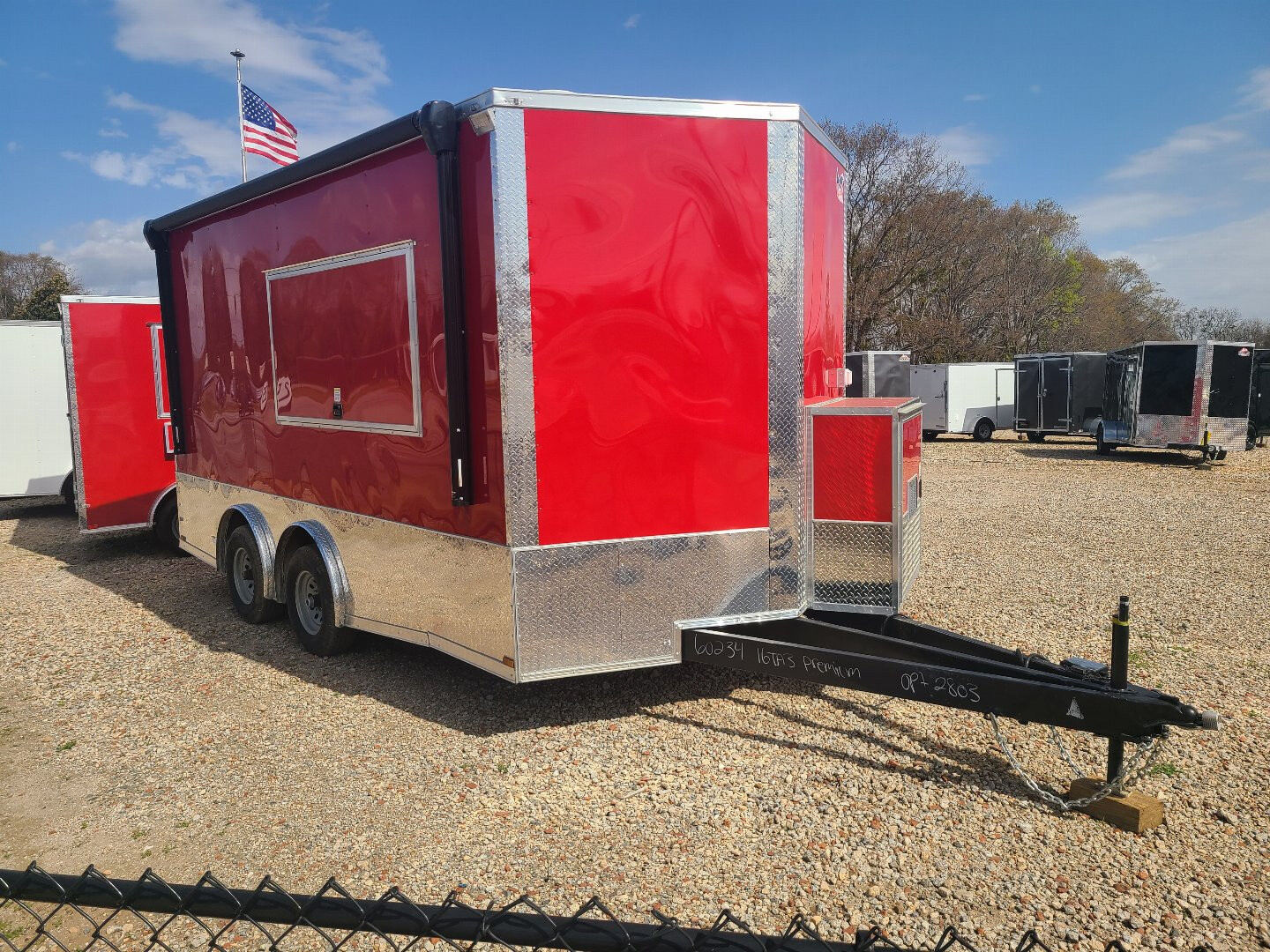 8.5x16 Concession Trailer Hood and Sink Package