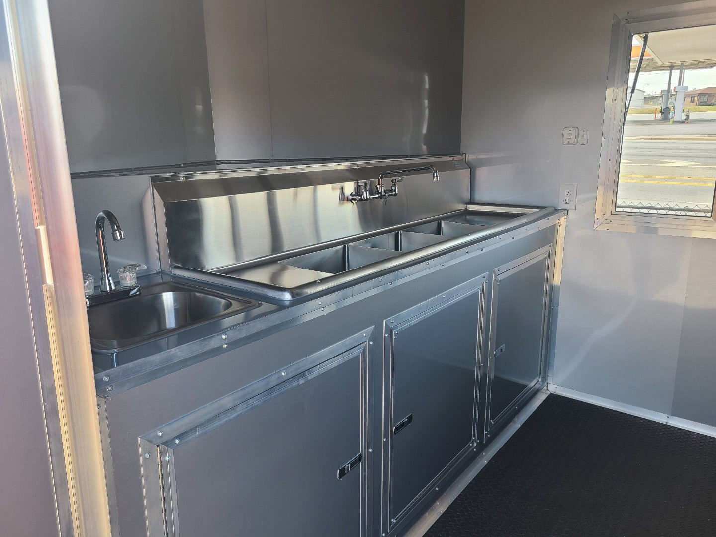 8.5x16 Concession Trailer Hood and Sink Package photo 8